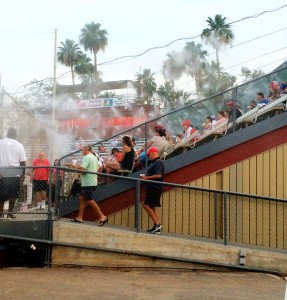 Misting keeps fans cool at Palm Springs POWER home games